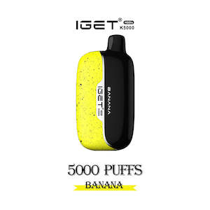 Disposable Vapes: Iget Moon 5000 Puffs - Banana
