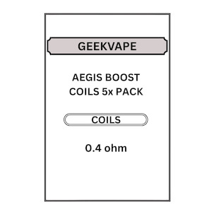 Coils Cartridges: Geekvape Aegis Boost 0.4ohm Coils 5pk