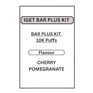 Iget Bar Plus Kit 10000 Puffs: IGET 3.0 BAR PLUS KITS 10K PUFFS