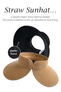 Accessories Bags: D0018  Roll-up  Straw Sunhat
