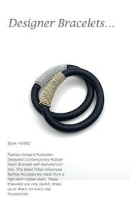 Accessories Bags: HG002 Textured Coil Rubber Bracelet