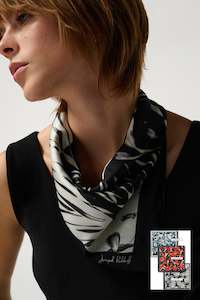 Accessories Bags: JR0012  Silky Satin Abstract Print Bandana Scarf