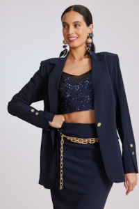 Paula Ryan Collection: 8943 Long Line Summer Blazer