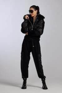 8896 Viscose Slouch Cargo Pant