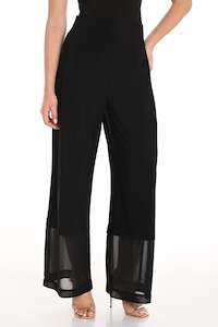 251048 Flat Basque Chiffon Hem Evening Pant
