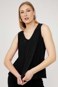 253015 Swing Cut Euro Knit V-Neck Singlet