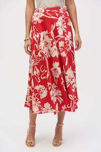 New Arrivals 1: 252176 Floral Full Length Fluted Skirt