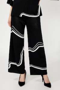 252931  Waves Jacquard Knit Culotte Pant