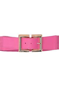 A25103 Gold Buckle Hot Pink Waste Belt