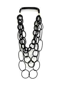 Accessories Bags: HG013 Multi Ring Rubber Necklace