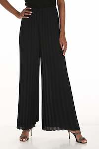 259252 Wide Leg Pleated Chiffon Trouser