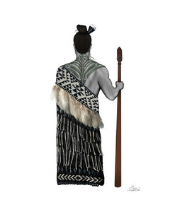 Ruruhau - The protector. Tāniko and hukahuka kākahu Darlington Paku