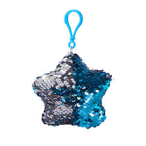 Dua: Flippable Sequins My Bedtime Dua’ Keyring ( Blue / Silver )
