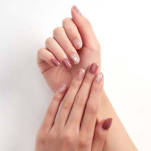 Gloss: [ONE SUMMER NIGHT] GLOSS GEL NAIL STICKER - ROMANTIC ROSE