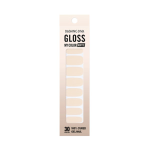 Gloss: [NEUTRAL BEIGE] GLOSS GEL NAIL STICKER - MATTE CREAM