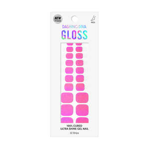 [AURORA EFFECT] GLOSS GEL PEDI STICKER - AURORA NEON PINK