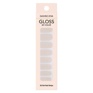 [GLOSS MY COLOUR] GLOSS GEL NAIL STICKER - BLANC DE BLANC