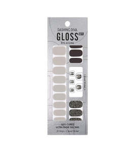 [GLITTER BOMB] GLOSS GEL NAIL STICKER - DARK STAR