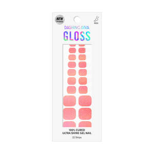 [AURORA EFFECT] GLOSS GEL PEDI STICKER - AURORA NEON ORANGE