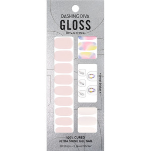 Gloss: [SUMMER MANICURE BIG STONE] GLOSS GEL NAIL STICKER - TEAR DROP