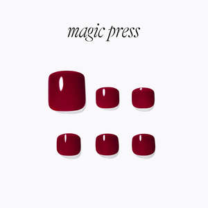 Magic Press Best: [AIRY] MAGIC PRESS PEDI - DEEP RED
