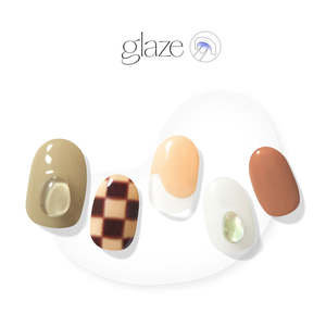 Jenny Nail: [RAINBOW DROPS] GLAZE GEL NAIL – CHECKMATE