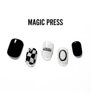 [CHIC CHECK] MAGIC PRESS NAIL - DARK ROOM