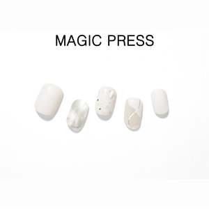 Golden Lady: [GOLDEN LADY] MAGIC PRESS NAIL - SOFT WHITE