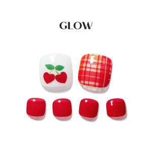 Love Kitch: [LOVE KITCH] GLOW GEL PEDI – CHERRY CHECK