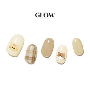 [LOVELY CAT] GLOW GEL NAIL – CHEESE MEOW