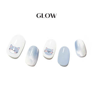[LOVELY CAT] GLOW GEL NAIL – BLUE MEOW
