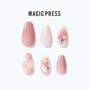 Moon Light: [MOON LIGHT] MAGIC PRESS NAIL - PINK GALAXY