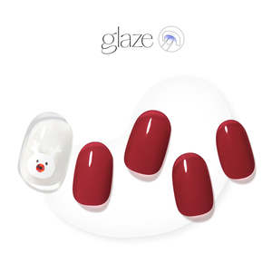Glaze Design: [HOLIDAY MOOD] GLAZE GEL NAIL – HAPPY RUDOLPH