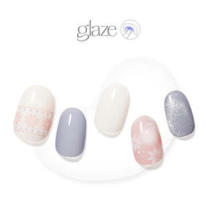 Glaze Design: [HOLIDAY MOOD] GLAZE GEL NAIL – SNOW KNIT