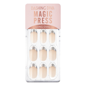 [MULTI DROP COLLECTION] MAGIC PRESS NAIL - ?SILVER MODERN FRENCH