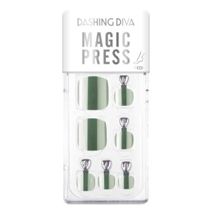 [SOFT METALLIC] MAGIC PRESS PEDI - METALLIC SILVER GREEN
