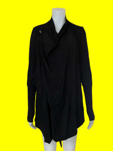 Products: Icebreaker - Flowing Black Cardigan Excellent Condition - Size: S (Generous Fit)