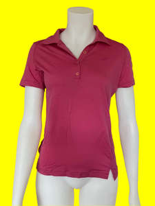 Products: Icebreaker - Pink Merino Polo Top - Size: S
