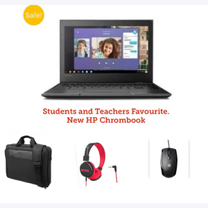 HP Chromebook Bundle Deals: Bag Mouse Head set online at Datatek