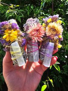 Incense Sage Other: White Sage Smudge Stick Small 4inch | Selenite For Cleansing