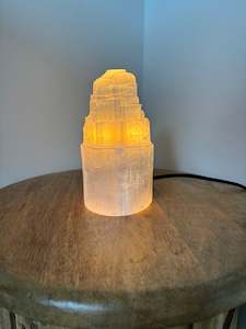 Lamps: Selenite Tower Lamp Mini