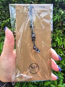 Snowflake Obsidian & Hematite | Diamond Sun Catcher