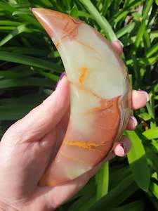 Stars Moons: Banded Calcite Moon Medium B