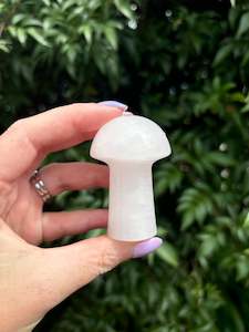 Crystals: Pink Mangano Calcite Large Mushroom A