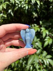 Crystals: Blue Quartz Angel Medium