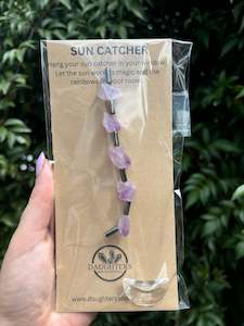 Amethyst & Hematite | Moon Sun Catcher