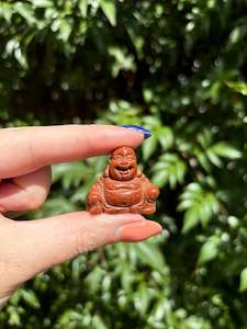 Carved Shapes Animals: Goldstone Buddha Small