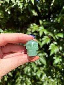 Skulls: Green Aventurine Skull With Hole