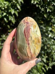 Banded Calcite Large Egg A