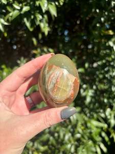 Banded Calcite Small Egg